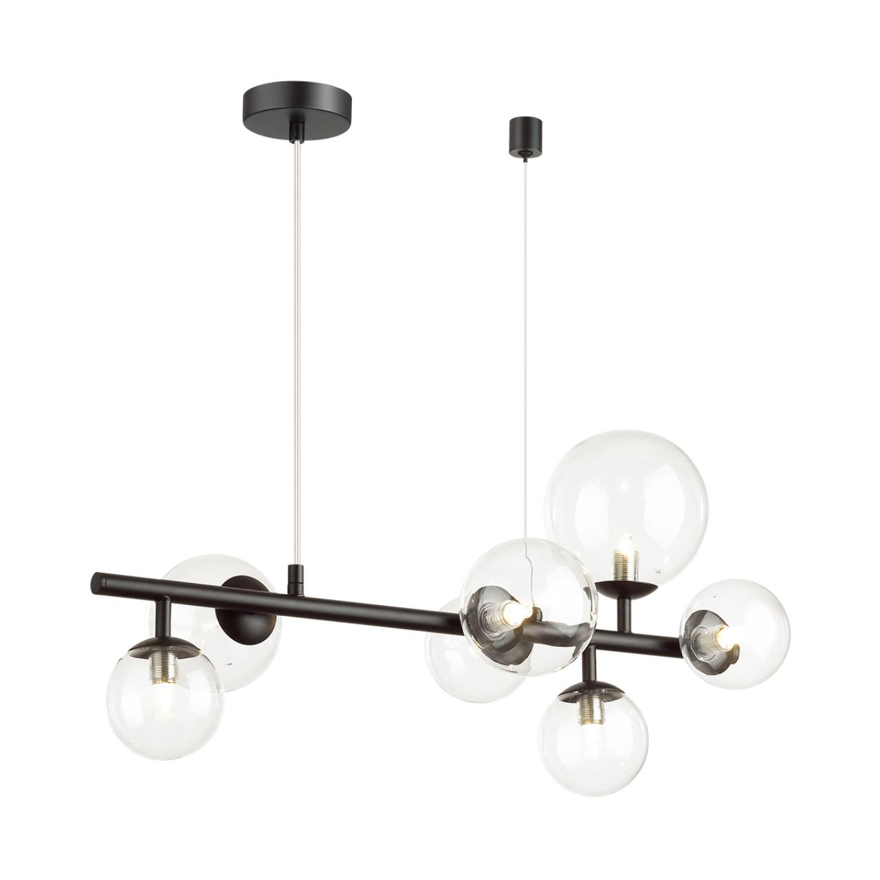 Подвесная люстра 65*120 см, G9, 15 м2 Odeon Light Tovi 4818/7, черный
