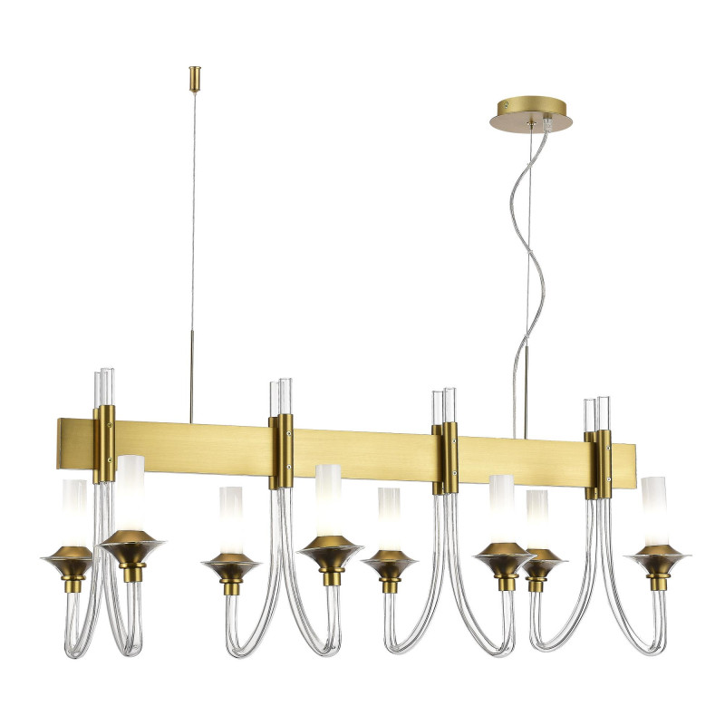 Люстра подвесная 120*46*50/150 см, 8*E14 ST LUCE Vetrano SL1241.213.08 золотистый