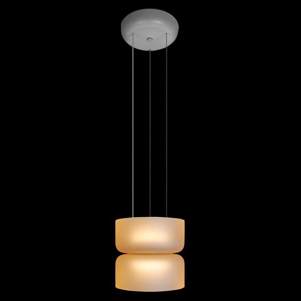 Подвесной светильник 17 см, 12W, 3000K, LOFT IT Totem 10466/2P Amber matte, белый-янтарный
