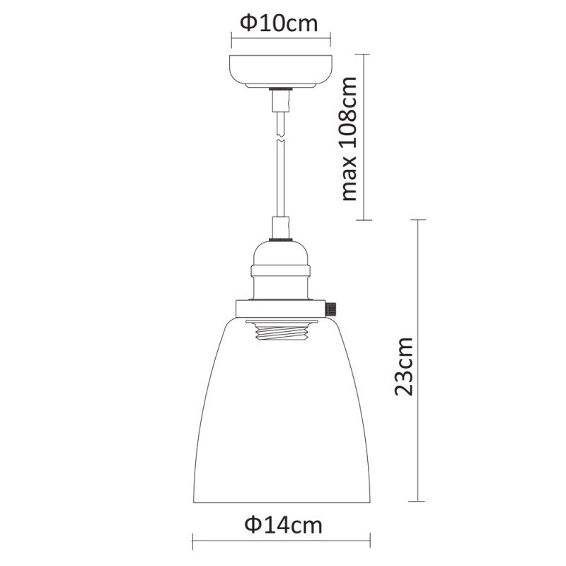 Подвесной светильник Arte Lamp A9387SP-1CC хром, диаметр 14 см