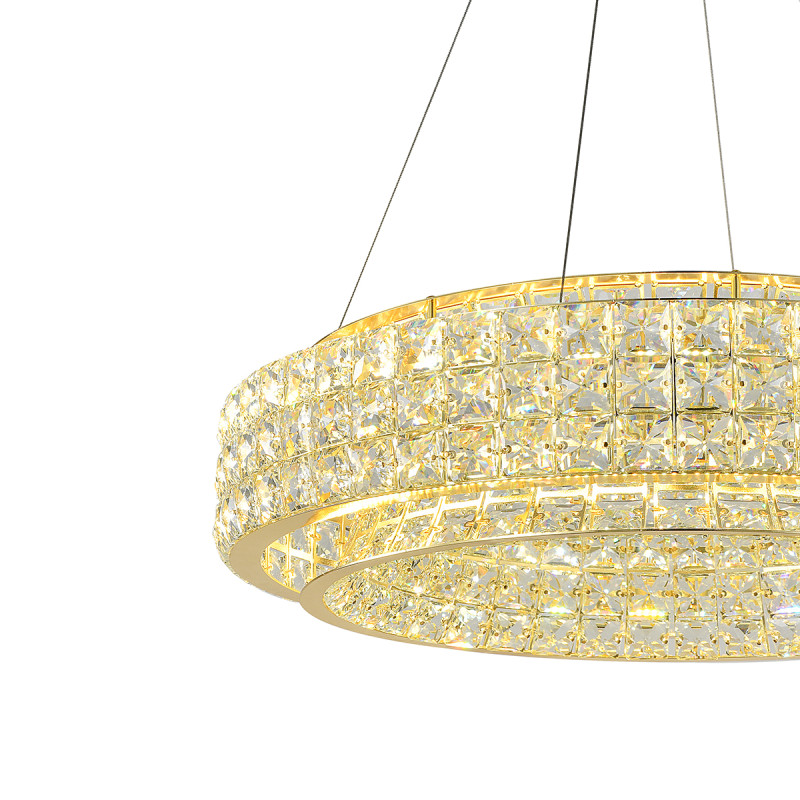 Подвесная люстра 60 см, 130W, 3000-6000K, Indigo Valore 12044/B/1P Gold V000099L, золото, 12044/B/1P Gold