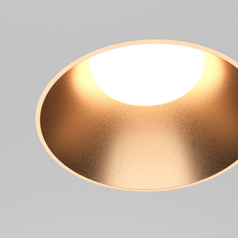 Встраиваемый светильник 10*3 см, вр 7 см, 1*GU10*10W, K, Maytoni Share DL126-GU10-TRS-MG, Белый