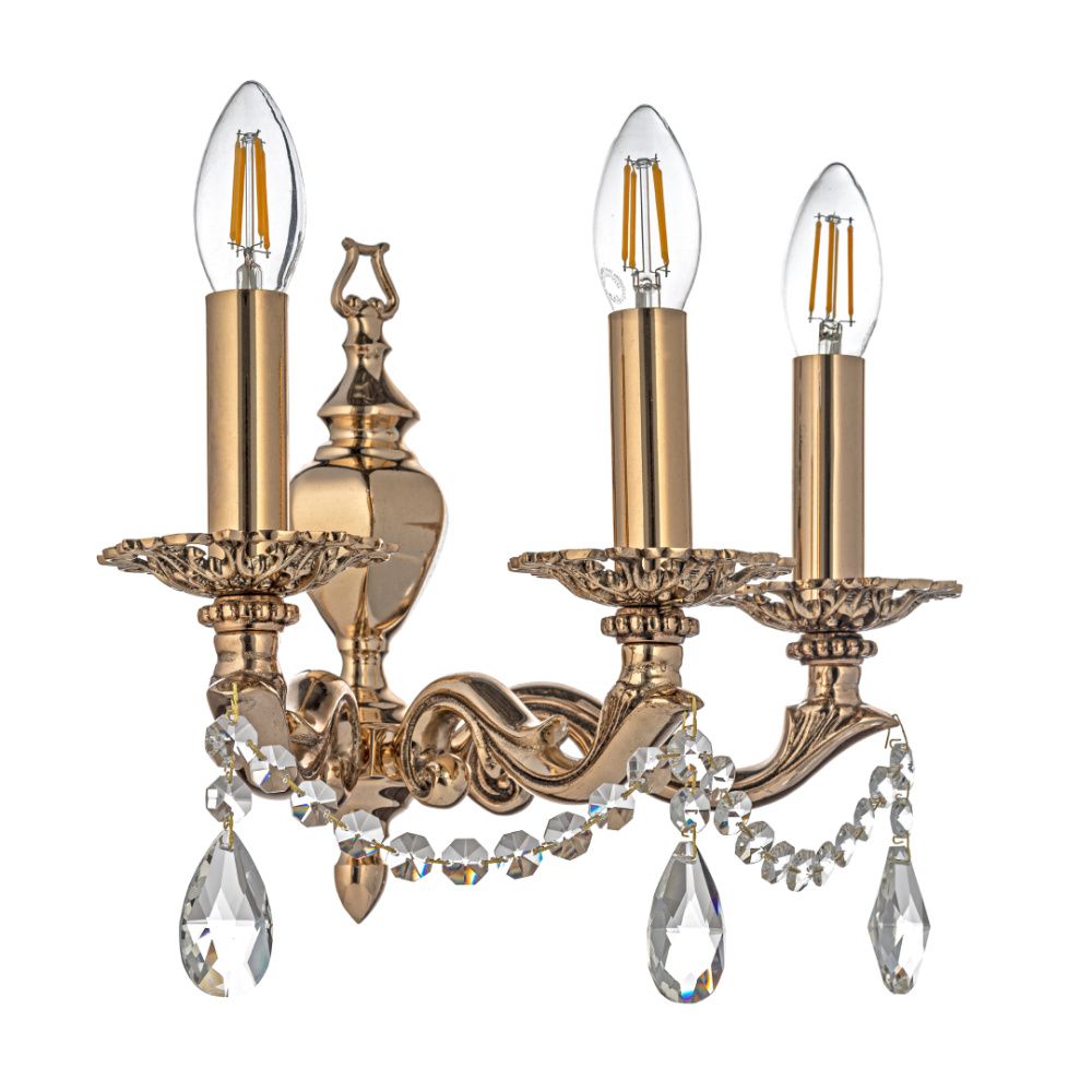 Бра *24*24 см, 3*E14*40W, Arti Lampadari Amelia Gb Amelia E 2.1.3.600 GB, Золото