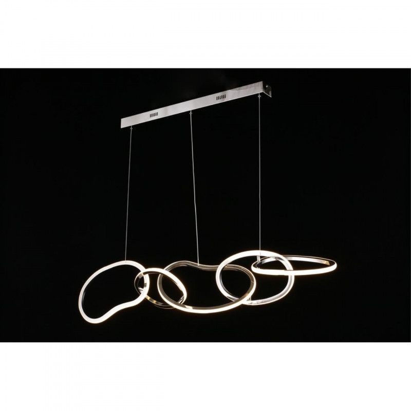 Подвесная люстра 120*27*50-150 см 80W, 3000K, Aployt Pirret APL.046.13.80, хром