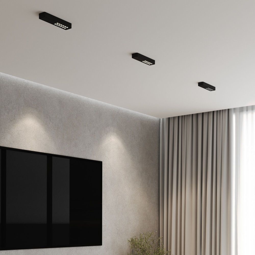 Светильник 25*6*3 см, LED, 9W, 4000K, Elektrostandard Tend 25114/LED, черный