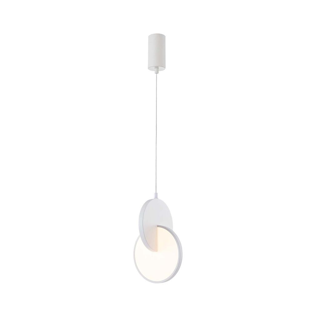 Подвес 17*40,5-198 см, 1*LED, 7W, 3000K, F-Promo Grahan 4610-1P, белый