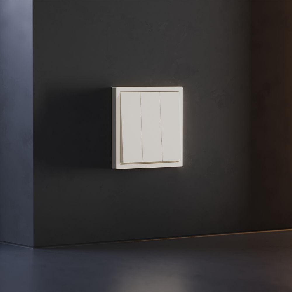 Клавиши для выключателя/переключателя трехклавишного, S70, хлопок Voltum VLS000513