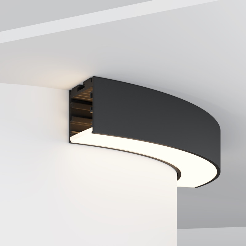 Радиусный профиль ALM-3535R-B-D-90°-0.3M 3,5*3,5*30,63 см, Maytoni Led Strip черный