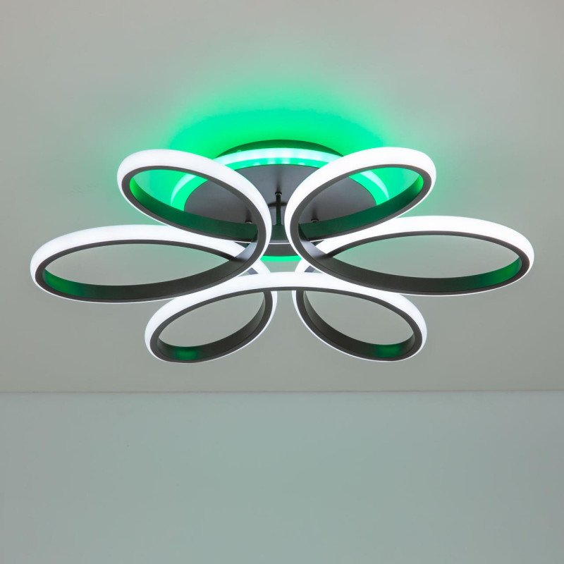 Светильник Citilux Сезар Смарт CL233A155E RGB, 80W LED, 3000-5500K, диаметр 59 см, коричневый