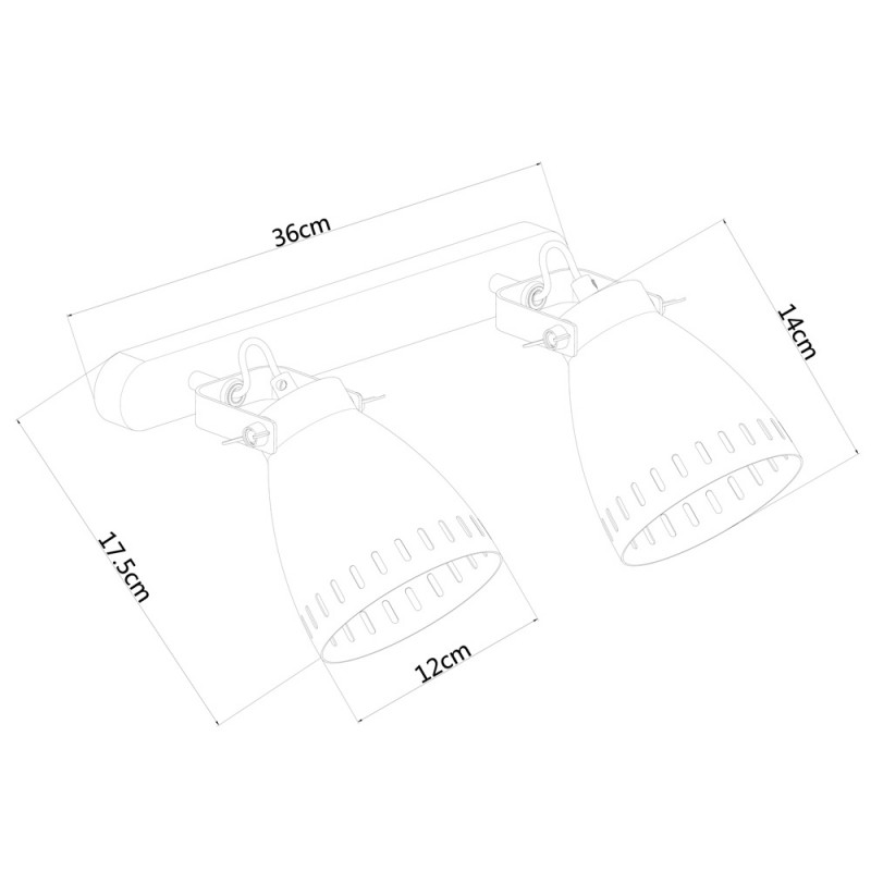 Спот ArteLamp A2214AP-2AB, античная бронза