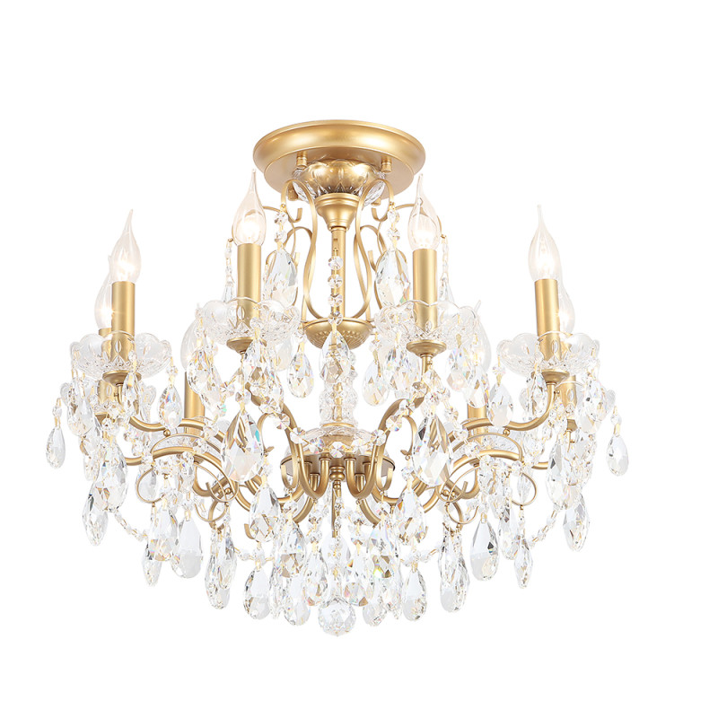 Светильник потолочный 65*58 см, 9*E14*40W Золото Crystal Lux MONTANA PL9
