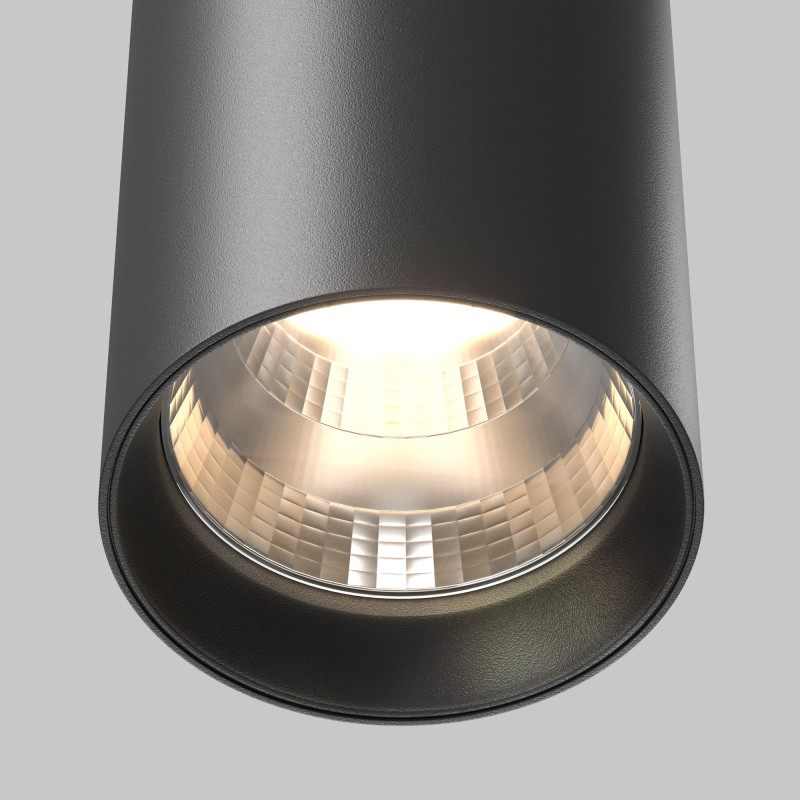 Подвесной светильник 7,5*7,5*13,5 см, LED, 20W, 3000К, Maytoni Technical Vol P100PL-20W3K-B черный