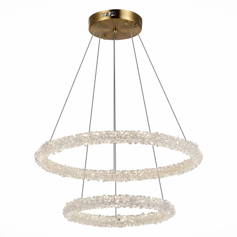 Люстра подвесная 60 см, 55W 3000 - 6500K ST LUCE AVANA SL6110.203.02 Золотистый