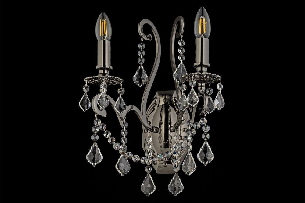 Бра *30*40 см, 2*E14*40W, Dio D`arte Isola Nickel Black Isola E 2.1.2.600 NB, Матовый никель