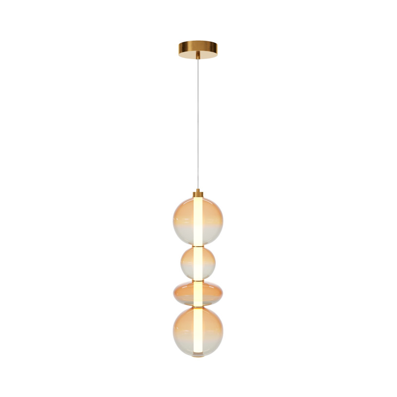 Подвесной светильник 20*20*387 см, LED, 36W, 3000К, Maytoni Futuro MOD307PL-L36BS3K латунный
