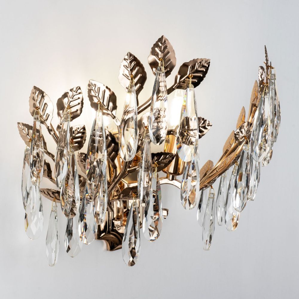 Настенный светильник 30*3*60 см, 2*Е14 MODELUX ML.6747.02 GD золото