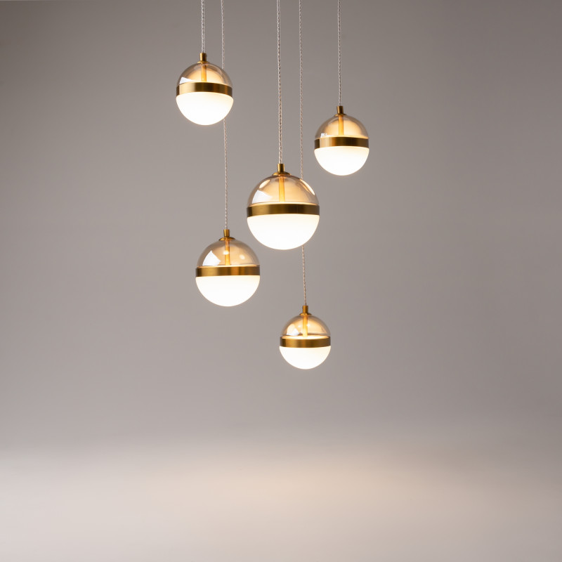 Каскадная люстра 45*45*318,5 см, LED, 58W, 3000К, Maytoni Area MOD295PL-L60BBS3K черный