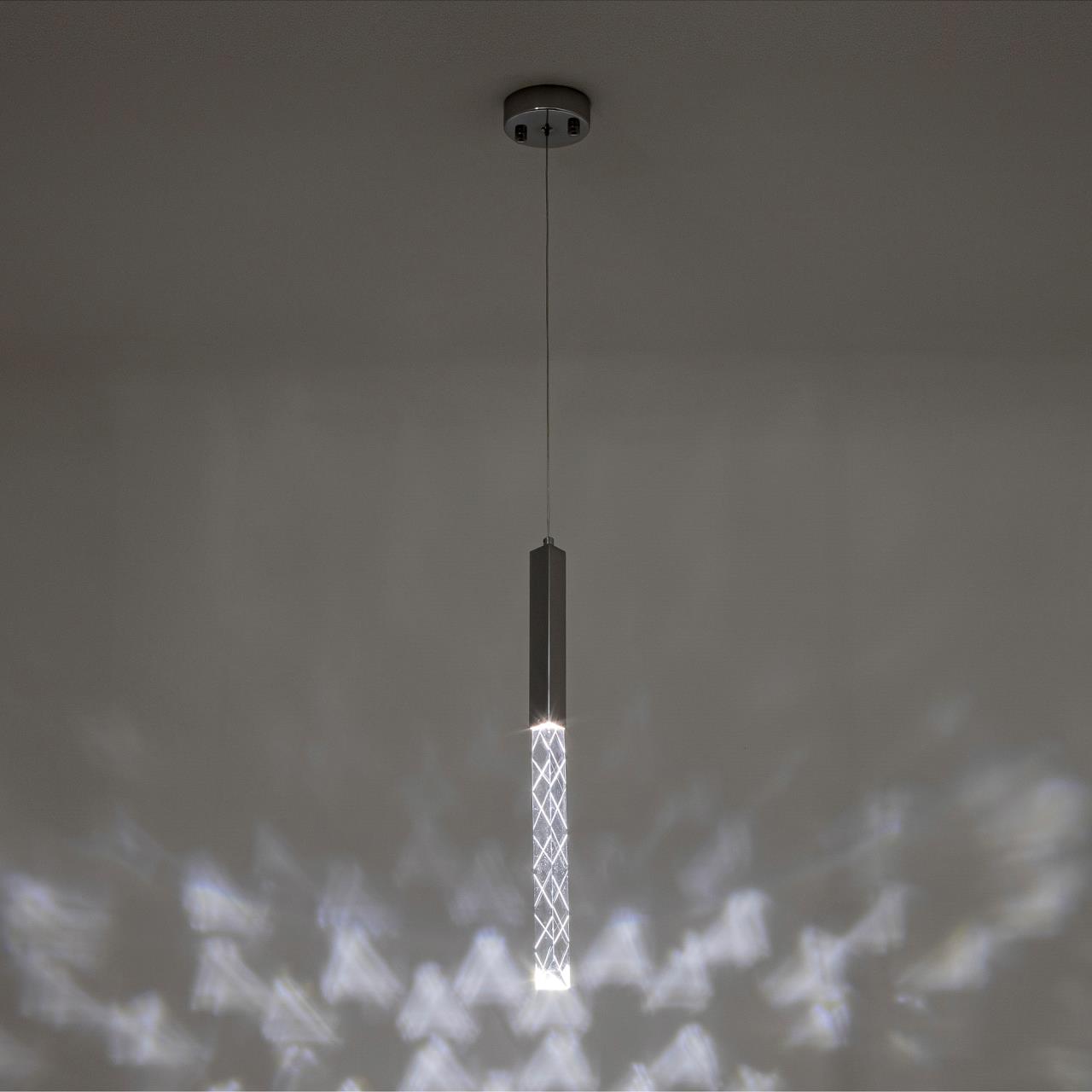 Подвесной светильник 16*16*160 см, LED 5W, 4000K, Хром MODELUX ML.88956.1 CR