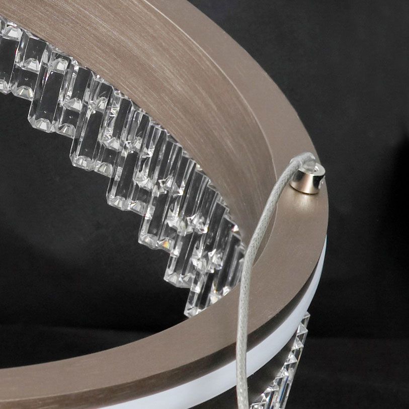 Люстра подвесная *150*55-150 см, 1*LED*72W, 4000K, Lussole Hardin LSP-7427, коричневый