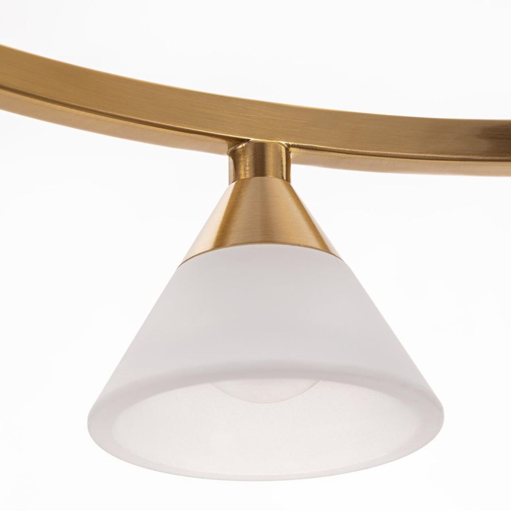 Подвесная люстра 40 см, 28W, 3000K, Citilux Helly CL211042, черный-бронза