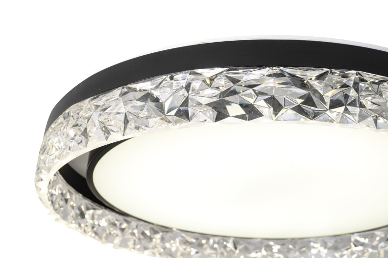 Накладной светильник 50*7 см, LED, 92W, 3000K-6000K Zortes Adel ZRS.1200.02, черный