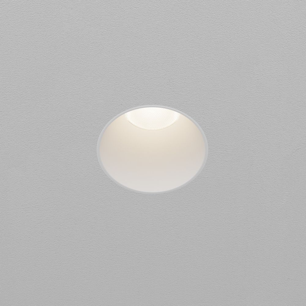 Встраиваемый светильник  DL120-10W-4K-TRS-W **-9,7 см, *LED*10W, 4000K, Maytoni technical Dip DL120-10W-4K-TRS-W, Белый