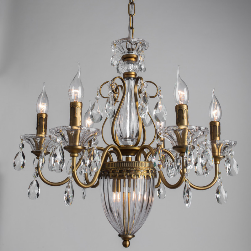 Подвесная люстра Arte lamp Schelenberg A4410LM-6-2SR золото