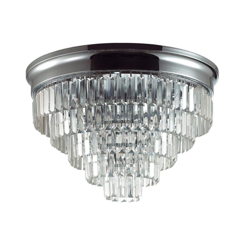 Люстра потолочная *55*-36 см, 8*E14*40W, Lumion ZAHA 8266/8C, хром, прозрачный
