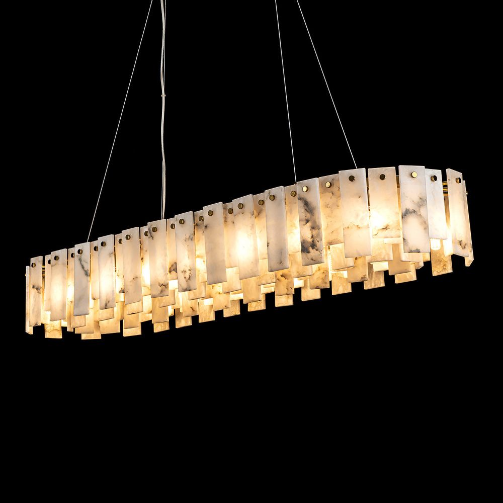 Люстра 120*35*-16 см, 18*G9*40W, Modelux  ML.6998.1200 BS, Латунь