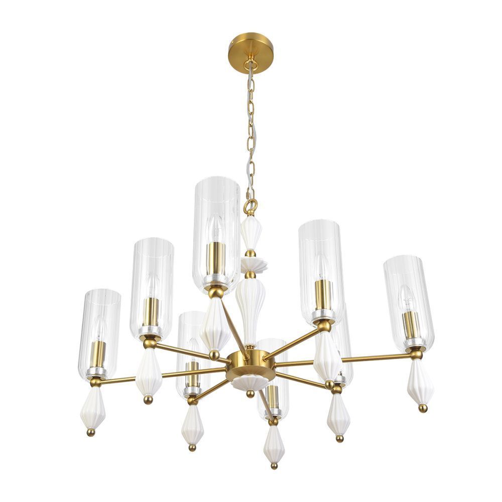 Подвесная люстра 75 см, Lumion Neoclassi Galana 8428/8, латунь