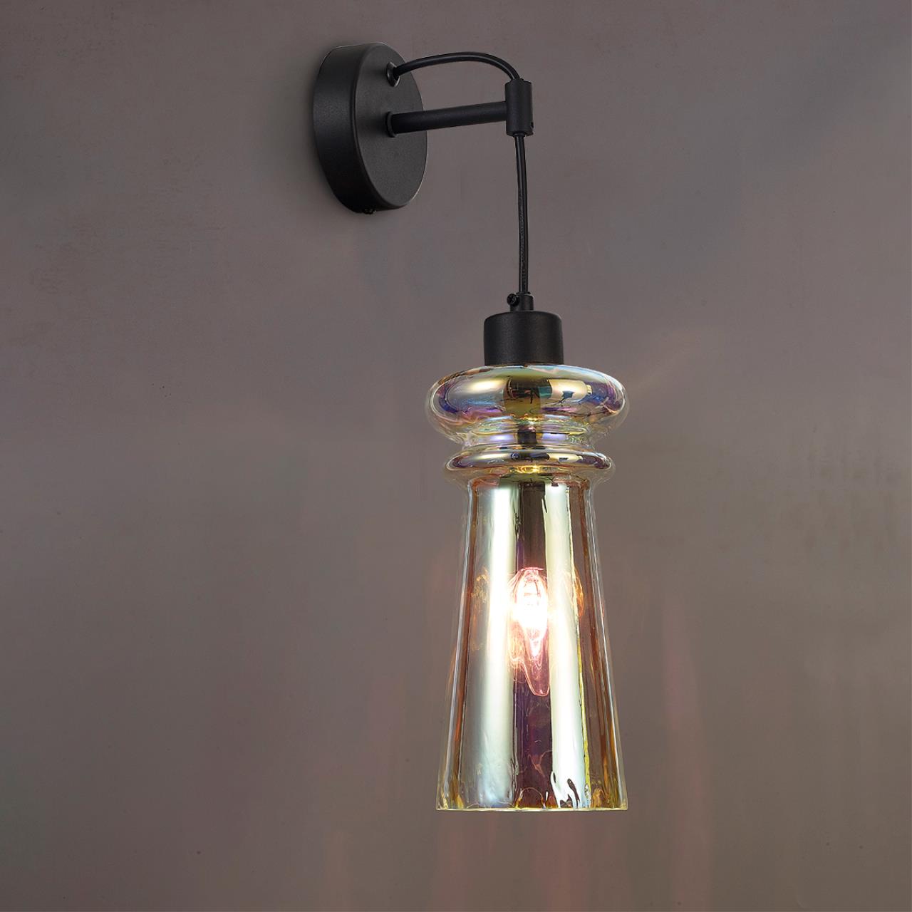Светильник 44 см, Odeon Light Pasti 4967/1W, черный