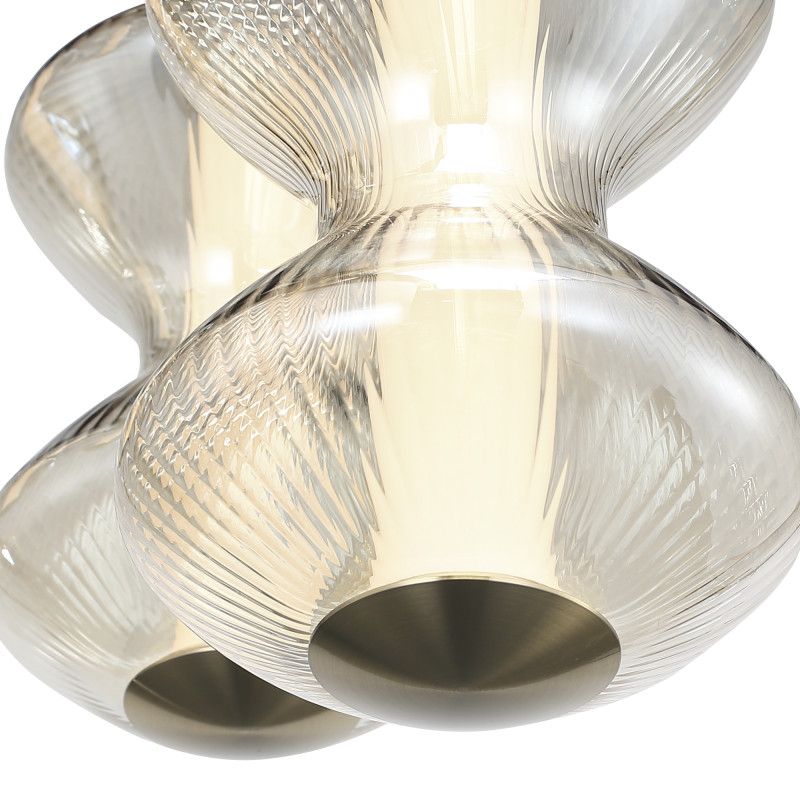 Каскадная люстра *45*-200 см, 1*LED, 28W, 3000K, ST-Luce Spine SL6136.233.01, золотой