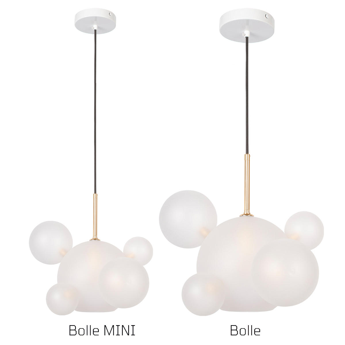 Подвесной светильник 41*31 см, 1*E14*40W LOFT IT Bolle 2030-P6 mini золото