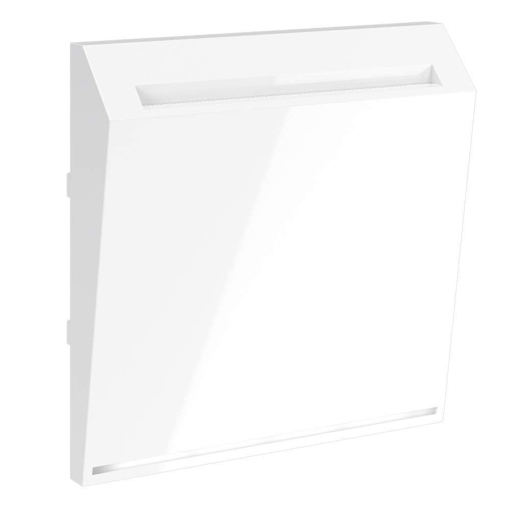 Накладка для выключателя карточного, S70, белый глянцевый Voltum VLS002601