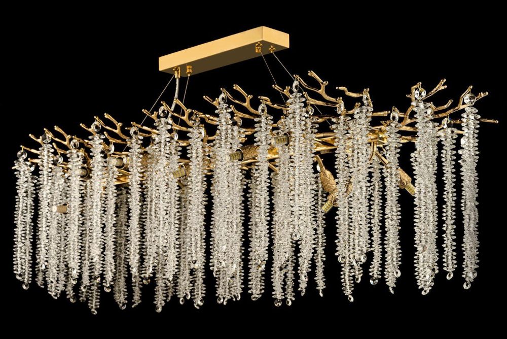 Люстра подвесная ** см, 14*G9*40W, Dio D`arte Tavenna Gold Tavenna H 1.5.120x40.100 G, золотой