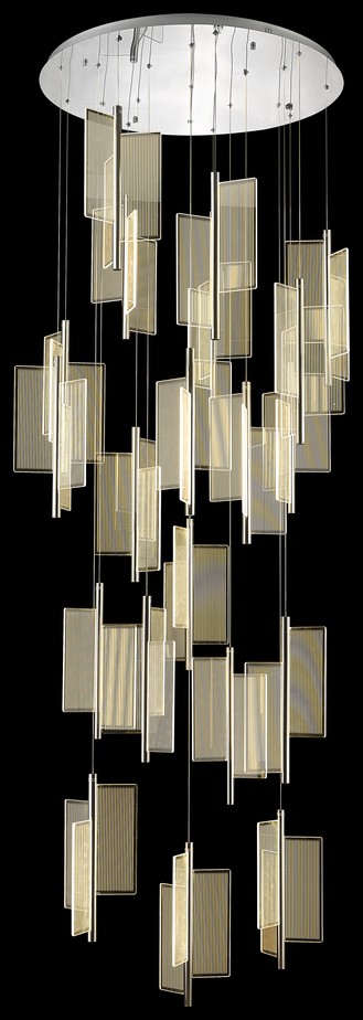 Светильник подвесной Wertmark Hedda WE454.20.103, 100*100 см, хром