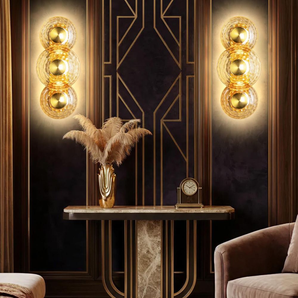 Светильник 35 см, 18W, 3000K, Citilux JANTAR CL240333, латунь