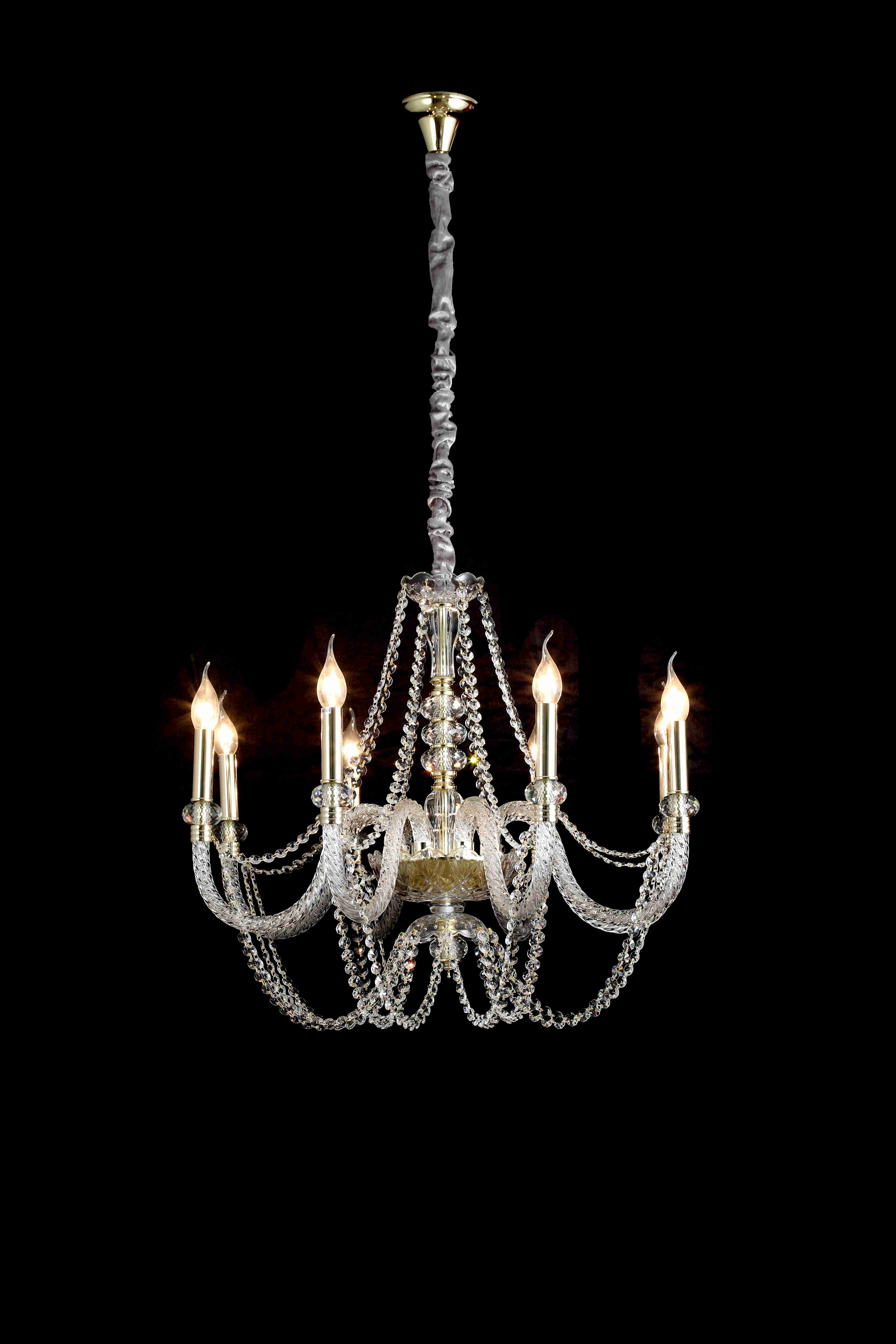 Люстра 750*660, 8*E14, 40W NewRgy Premium 8295/8G GOLD, Золото