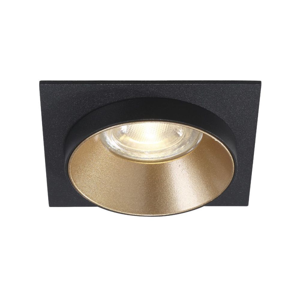 Встраиваемый светильник 9 см, Crystal Lux CLT 044C1 GO-BL-BL, черный-золото, вр 6,2 см