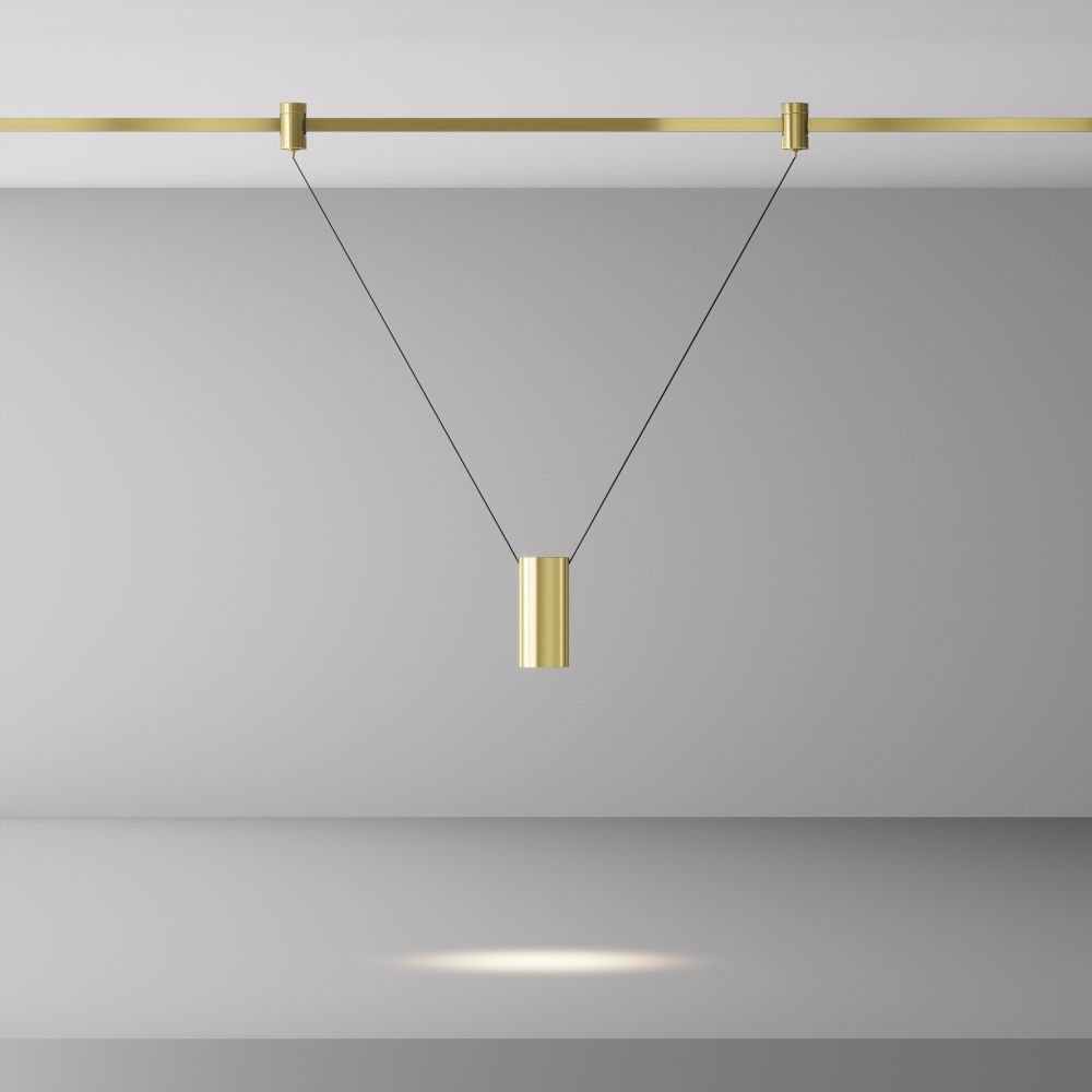 Трековый светильник  TR157-1-12W4K-BS **-12 см, *LED*12W, 4000K, Maytoni technical FLARITY TR157-1-12W4K-BS, Латунь