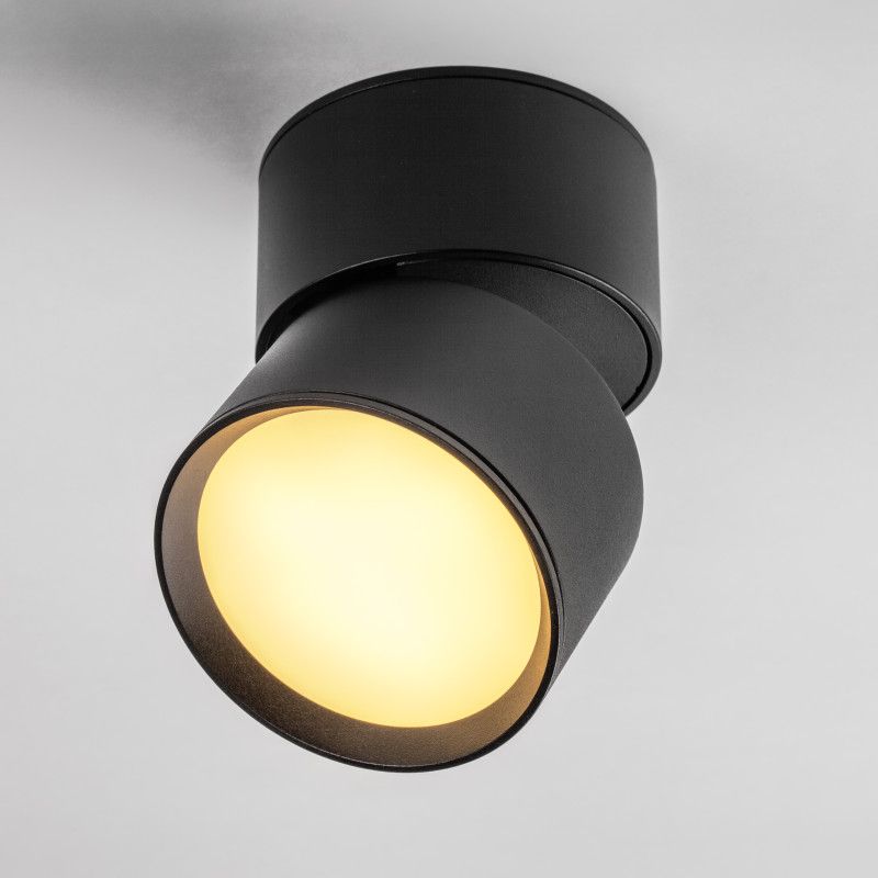 Спот *8*-9,6 см, *LED*9W, 3000/4000/6000K, Lightstar Acuto 215837, черный