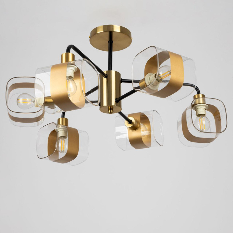 Люстра 55 см Citilux Бертон CL140161 бронза/черный