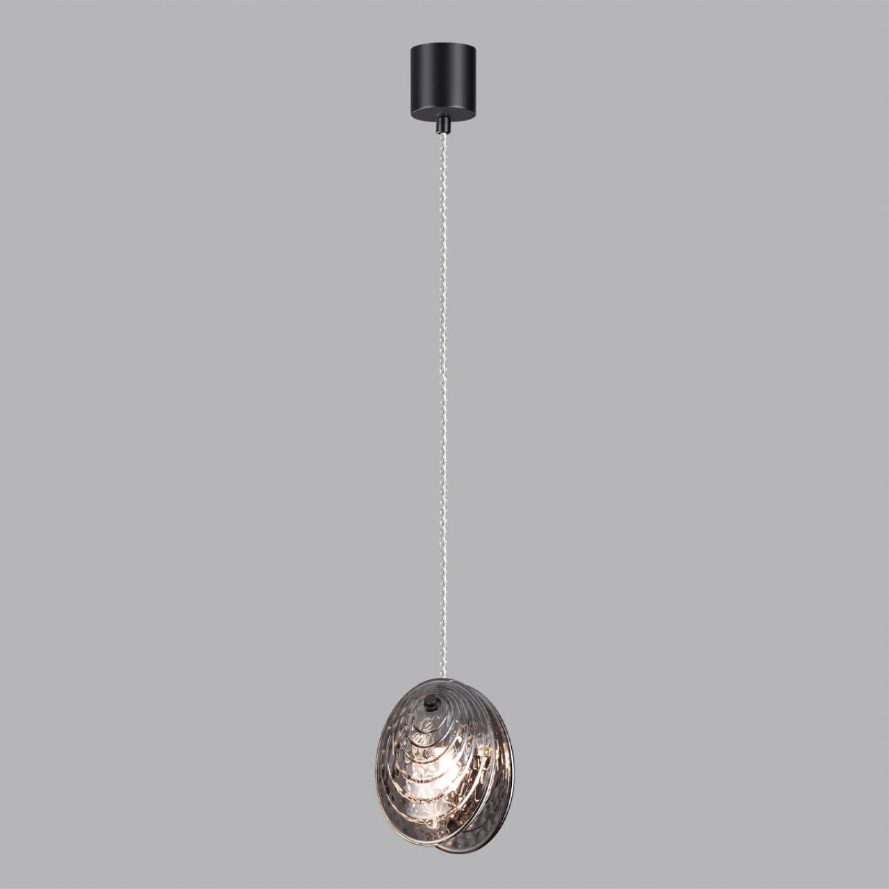 Подвес 11*11*147,5 см, 1 G9*40W, Odeon Light Mussels, черный 5038/1A