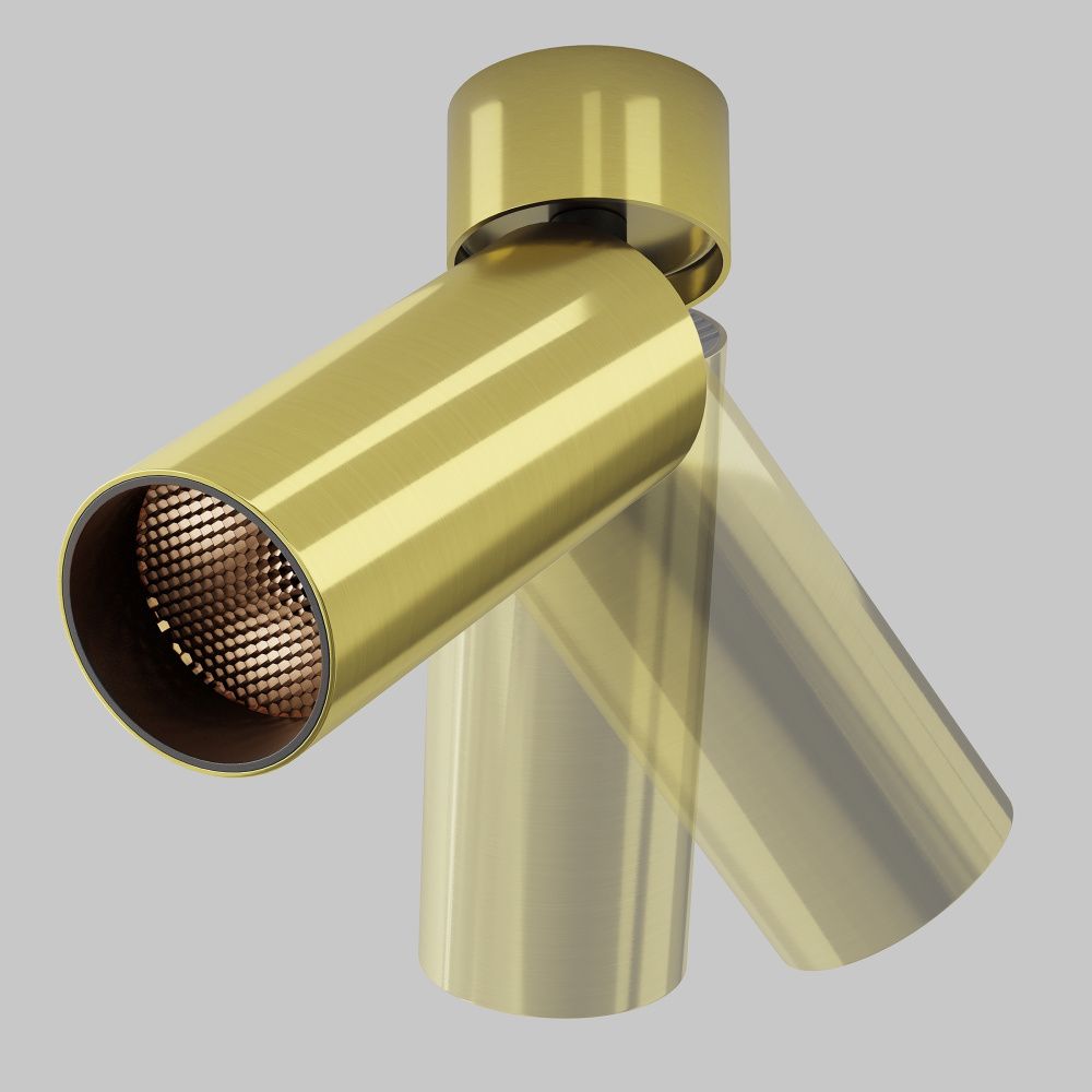 Светильник  C055CL-L12W2.7K-W-BS **-16 см, *LED*12W, K, Maytoni technical FOCUS LED C055CL-L12W2.7K-W-BS, Латунь
