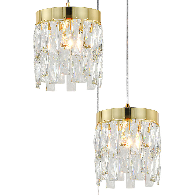 Подвесной светильник 35 см, Indigo Anna 12029/3P Gold V000495, золото, 12029/3P Gold