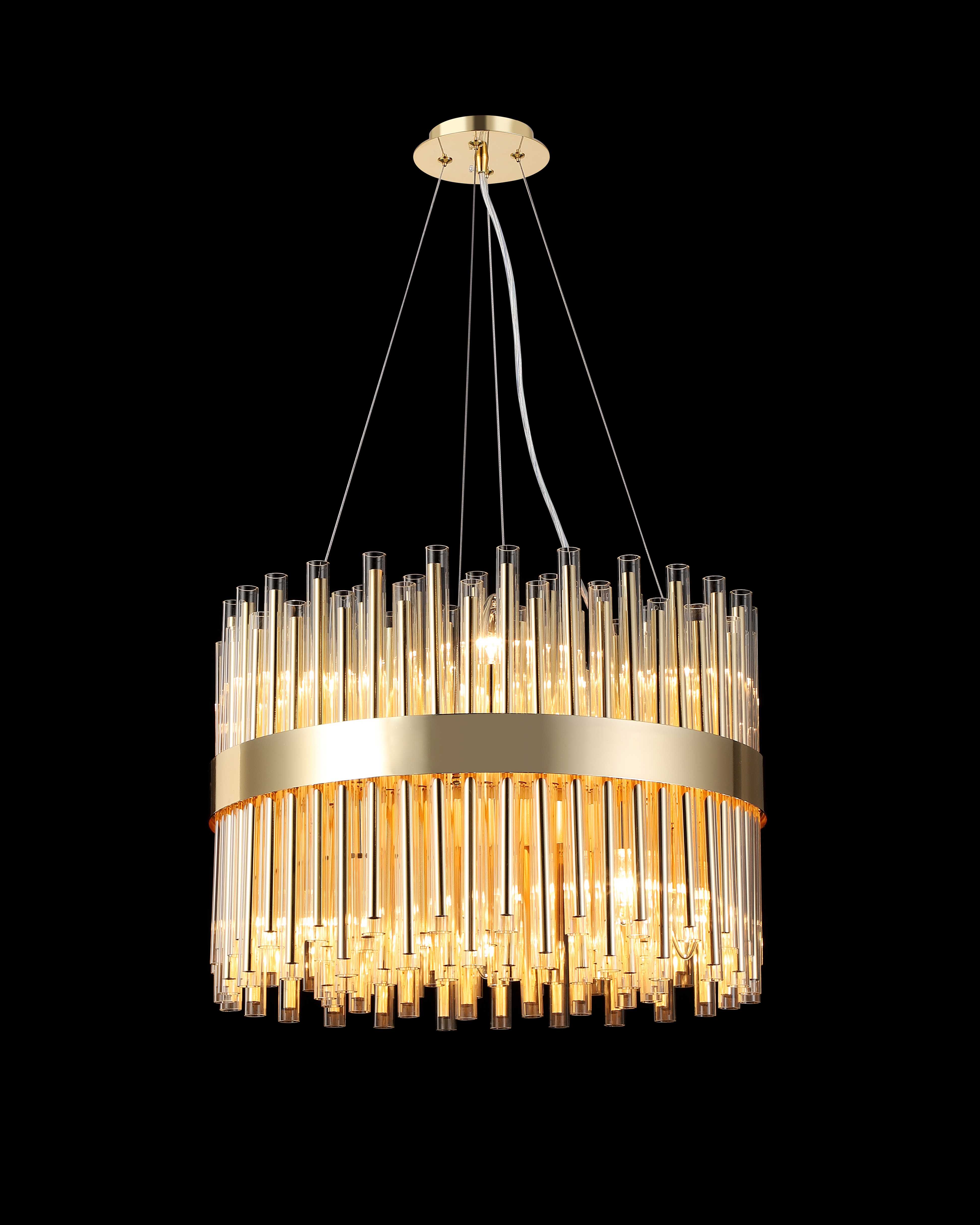 Люстра  500*350, 10*E14, 40W NewRgy Cristallo F13-ф500 H-GOLD, H-GOLD