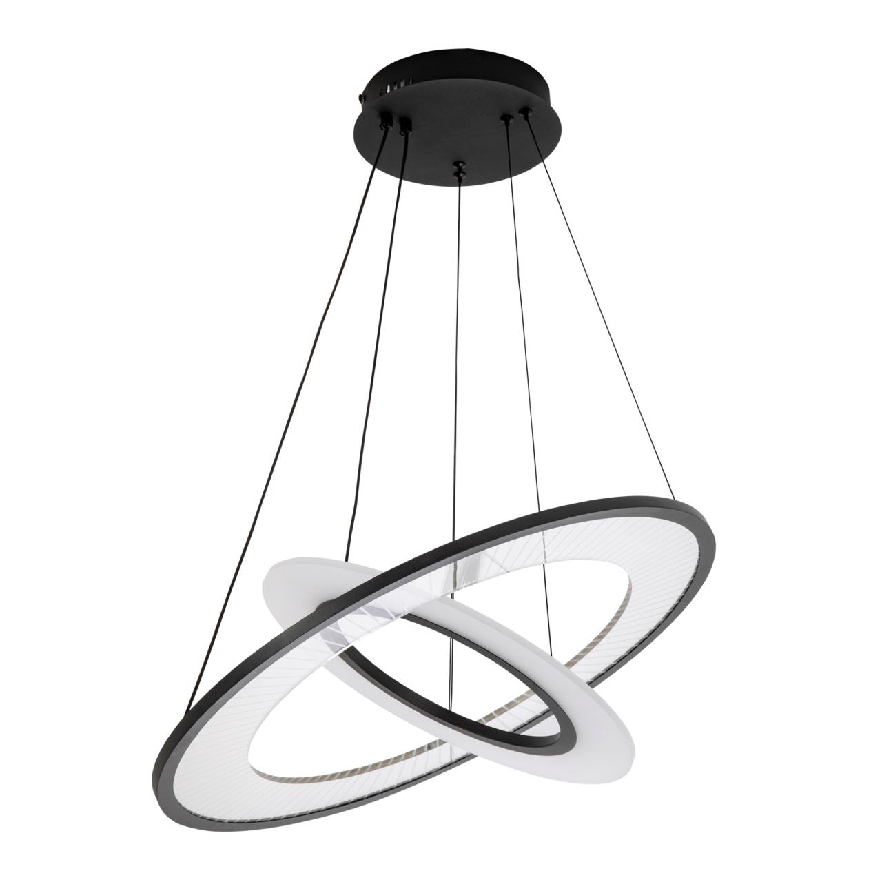 Подвесной светильник 60*60*160 см, LED 61W, 3000 / 6000K, Черный LED4U L5050-60-40 BK