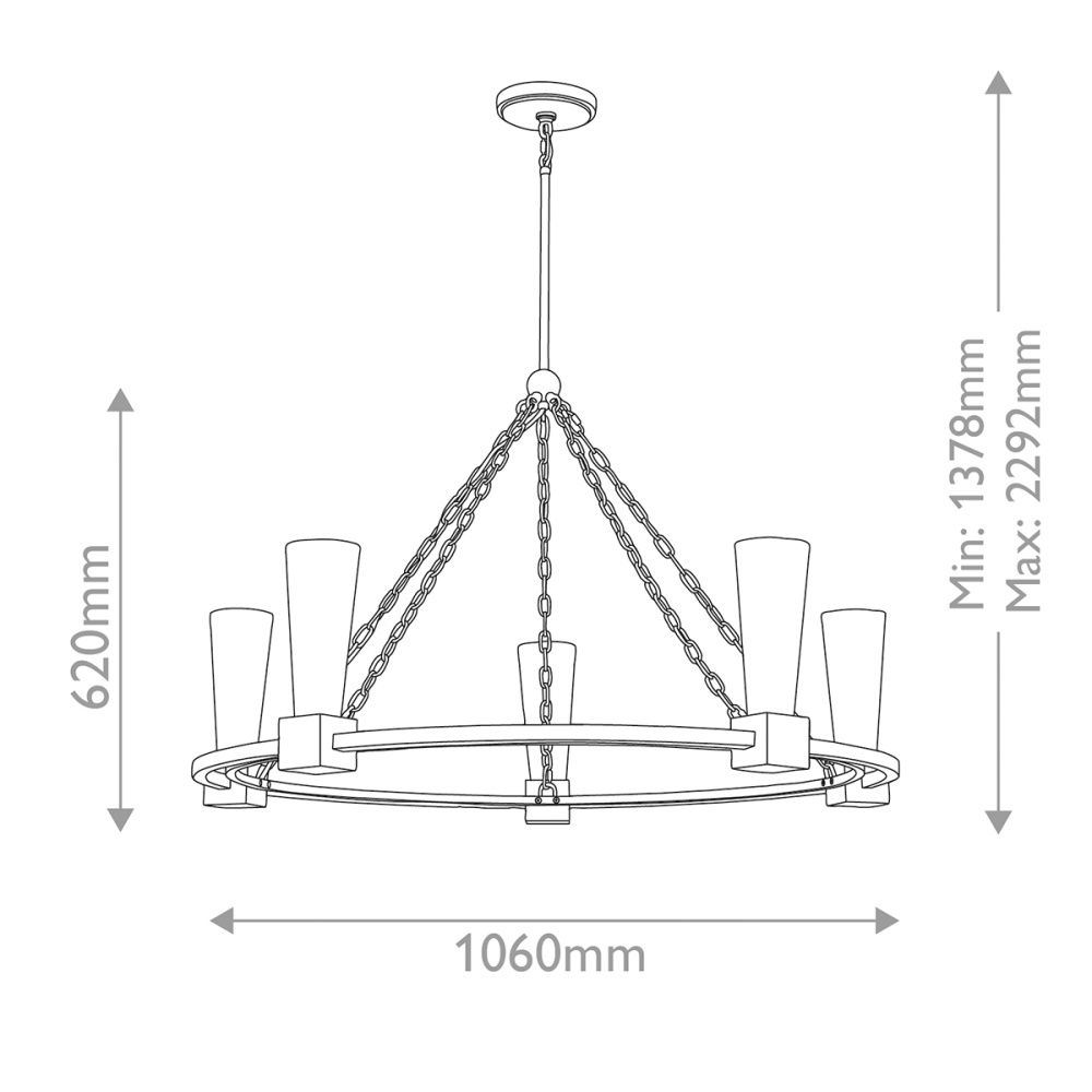 Люстра Elstead Lighting, Арт. KRISTY5-DG-OPAL