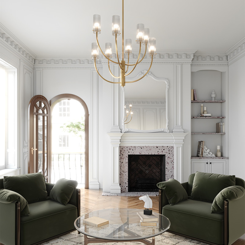 Светильник 73 см, Maytoni Arco MOD223PL-08BS, латунь