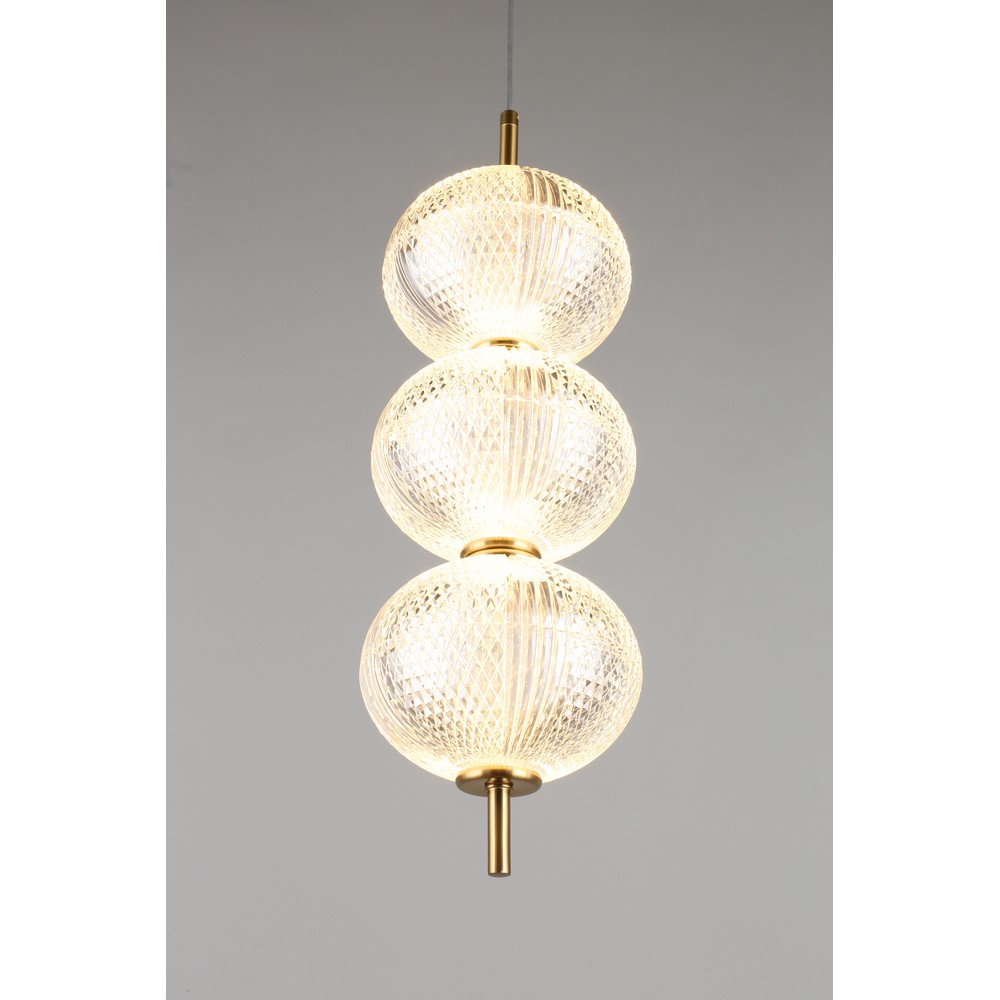 Светильник 15 см, 12W, 3000K, Omnilux Cedrello OML-68806-03, латунь